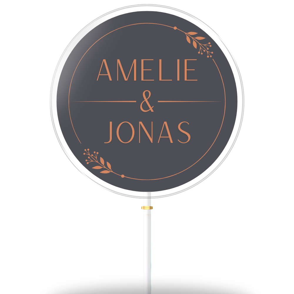 Amelie &amp; Jonas met achtergrond (sjabloon)