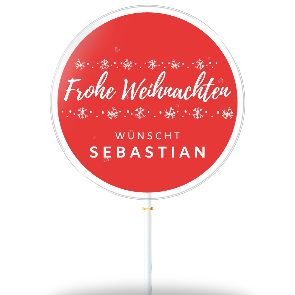 Weihnachten Schneeflocke "Sebastian" (8er Geschenkbox)