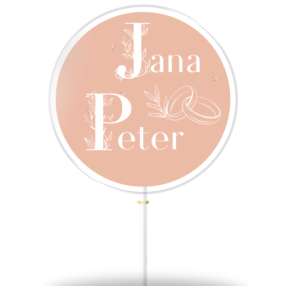 Jana &amp; Peter met achtergrond (geschenkdoos van 8)
