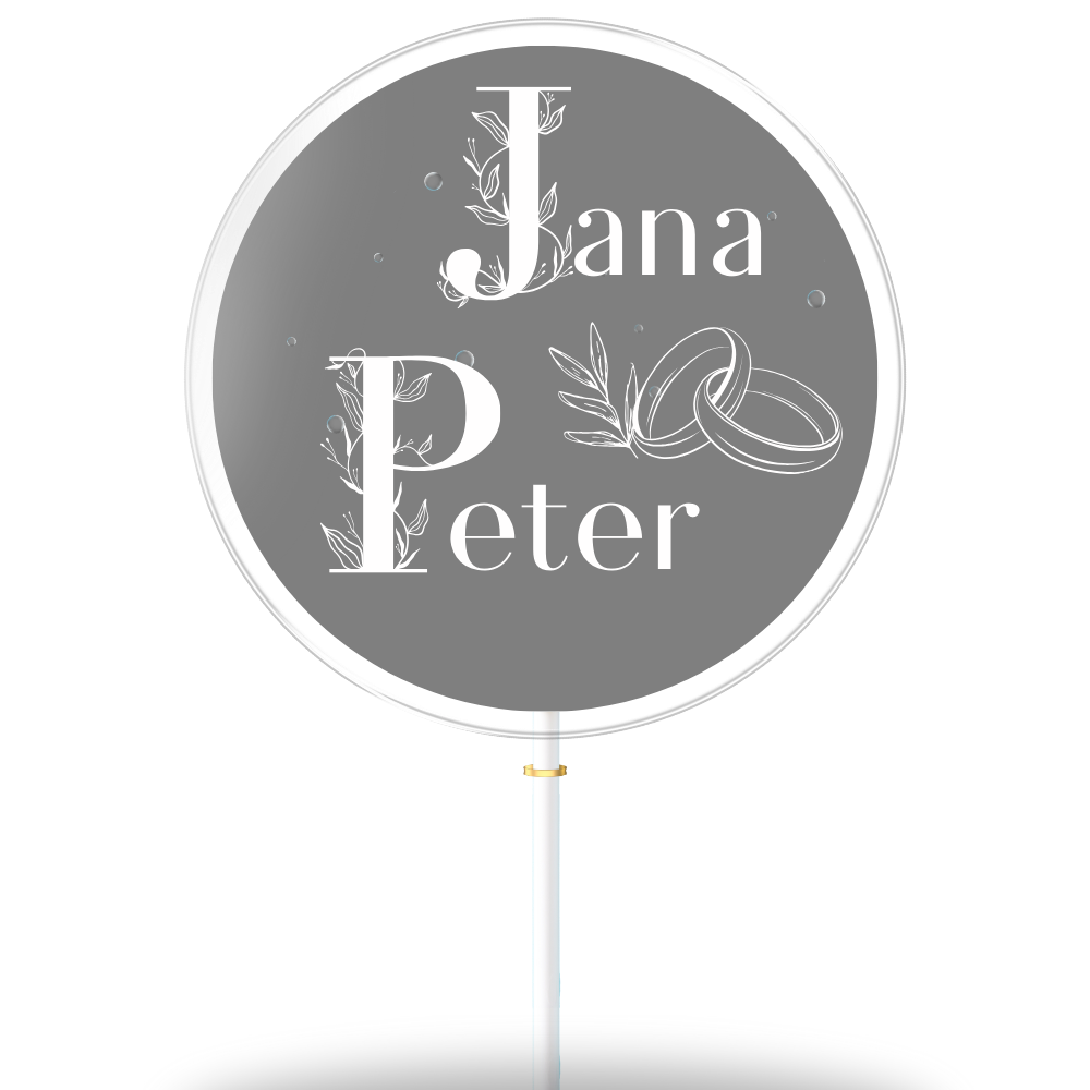 Jana &amp; Peter met achtergrond (geschenkdoos van 8)