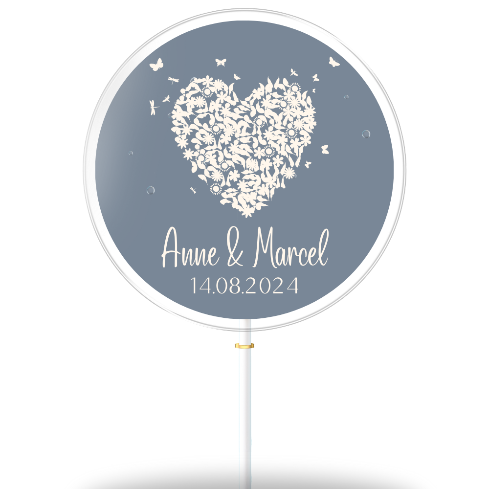 Heart Anne &amp; Marcel with background (gift box of 8)