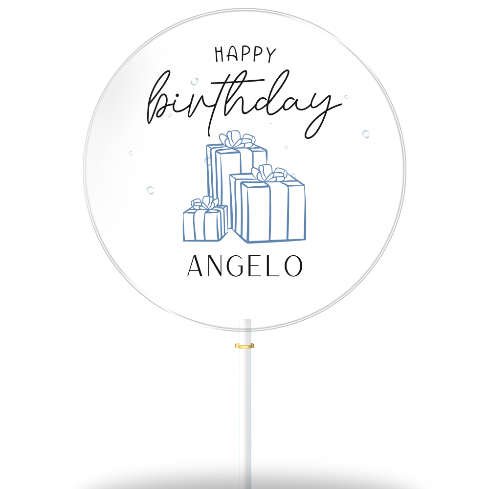 Gelukkige Verjaardag "Angelo" (geschenkdoos van 8)