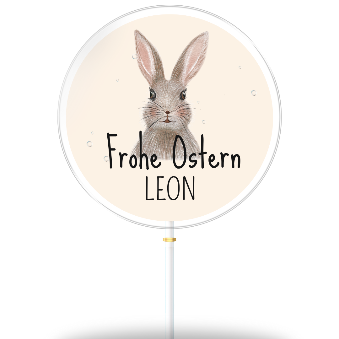 Frohe Ostern "Leon & Lara" Hase (8er Geschenkbox)
