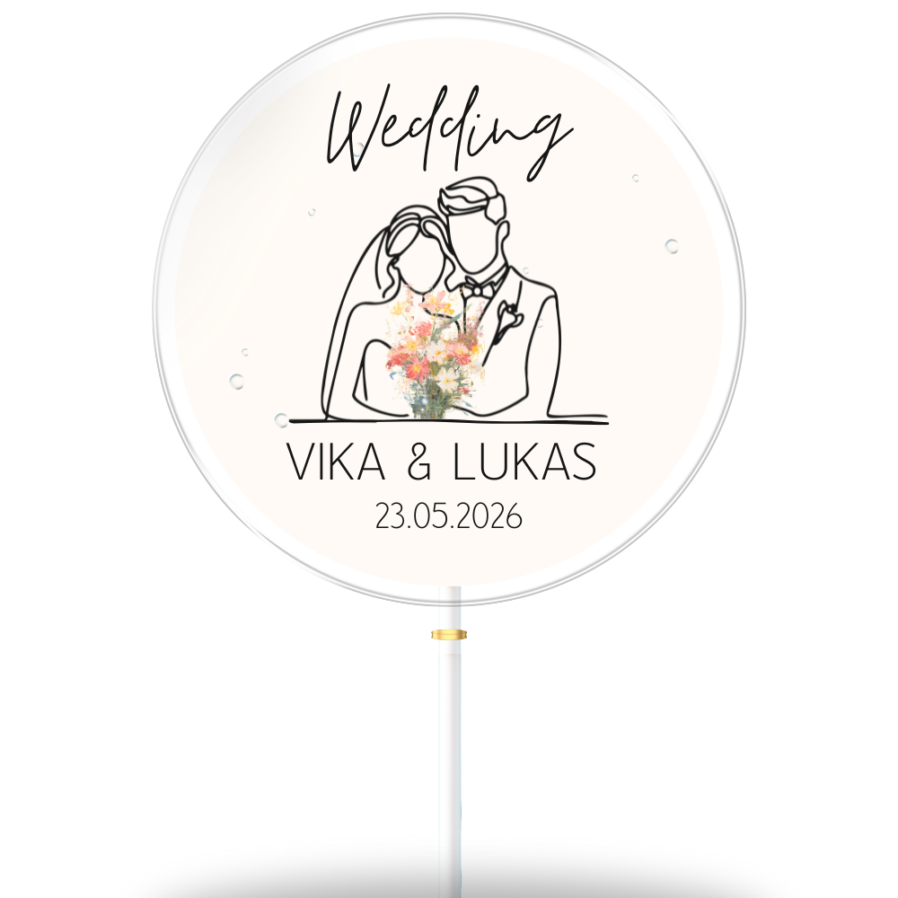 Serce Anne & Marcel z tłem