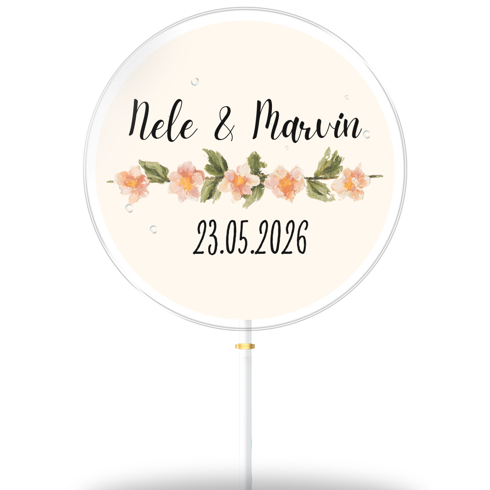 Serce Anne & Marcel z tłem