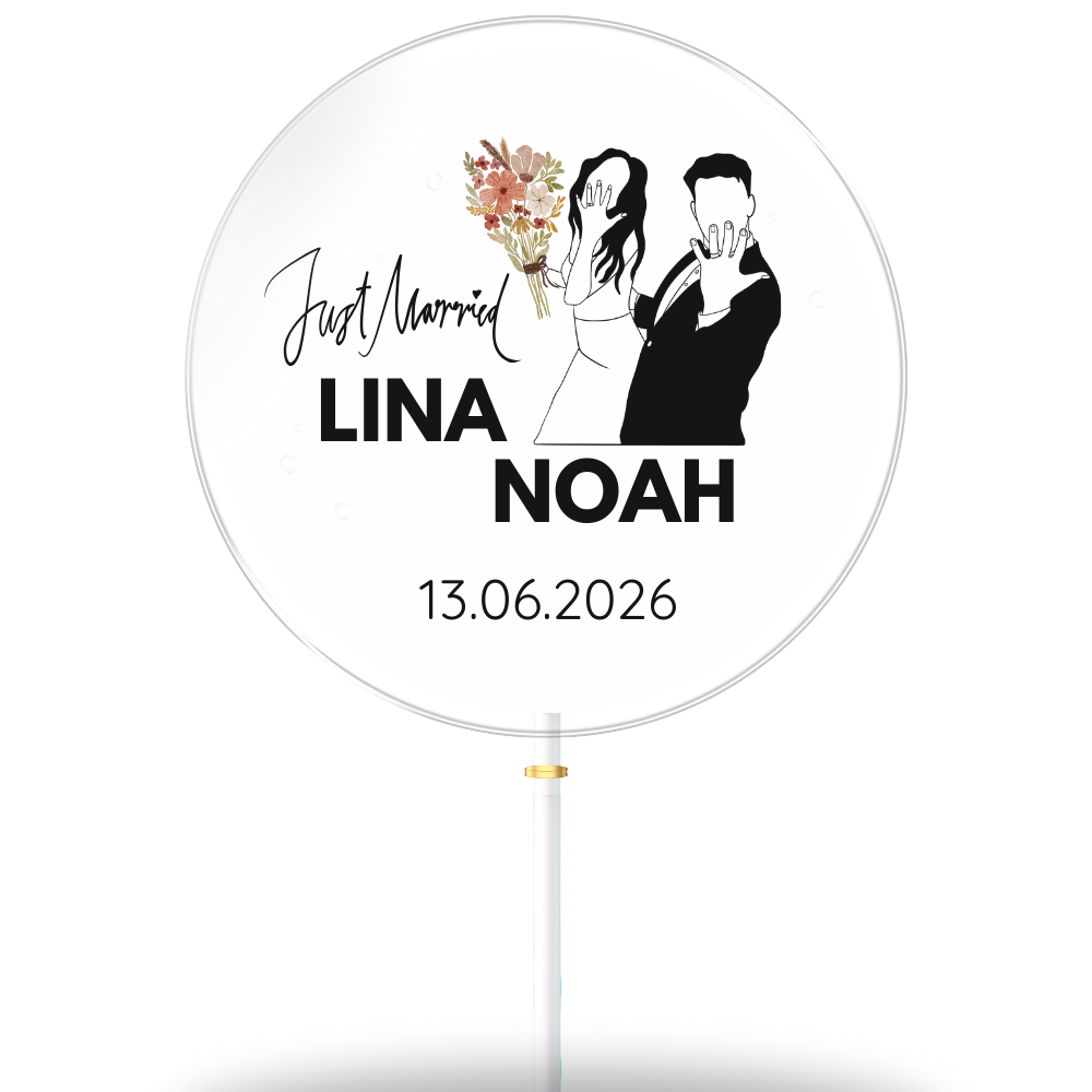 Serce Anne & Marcel z tłem