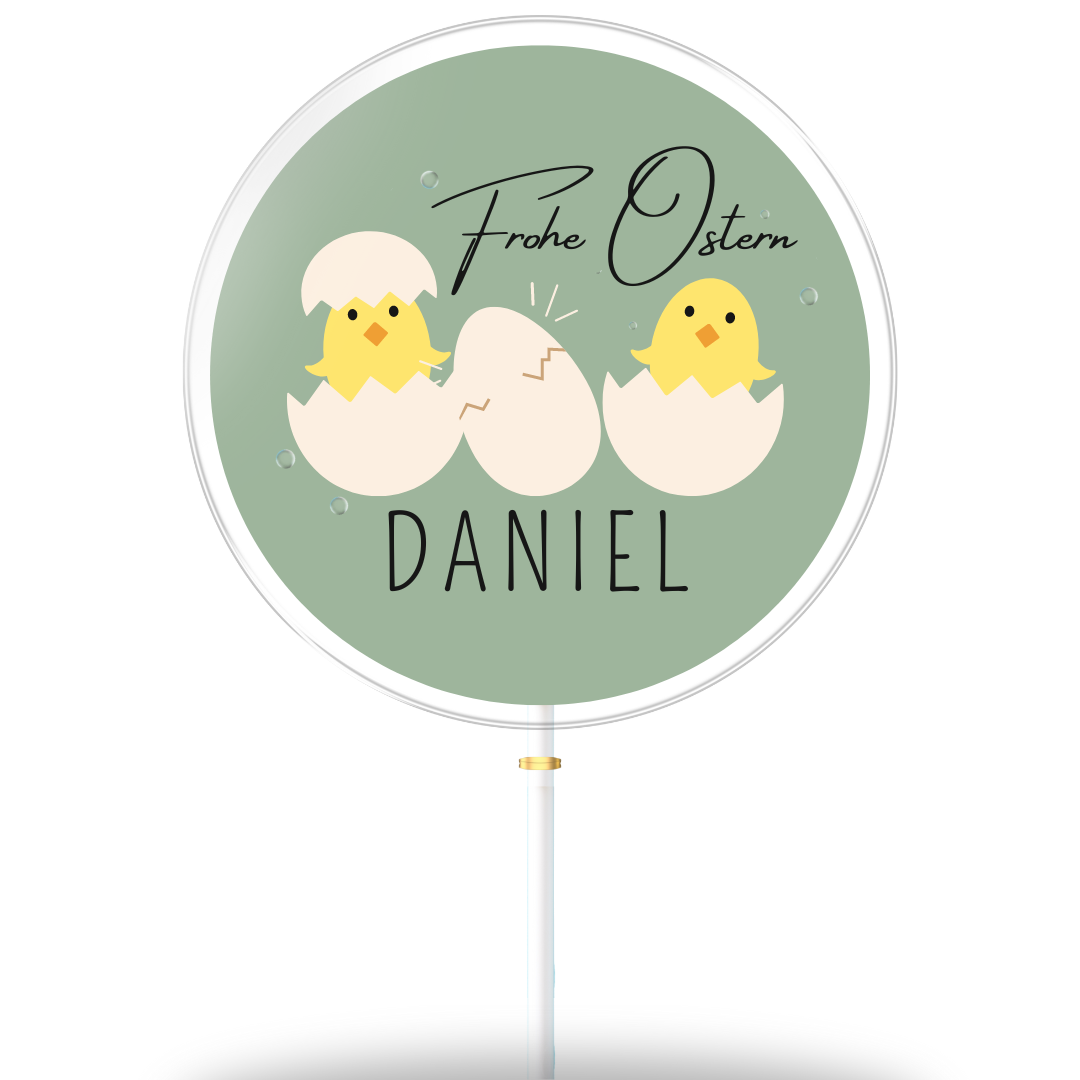 Vrolijk Pasen “Daniël” kuiken