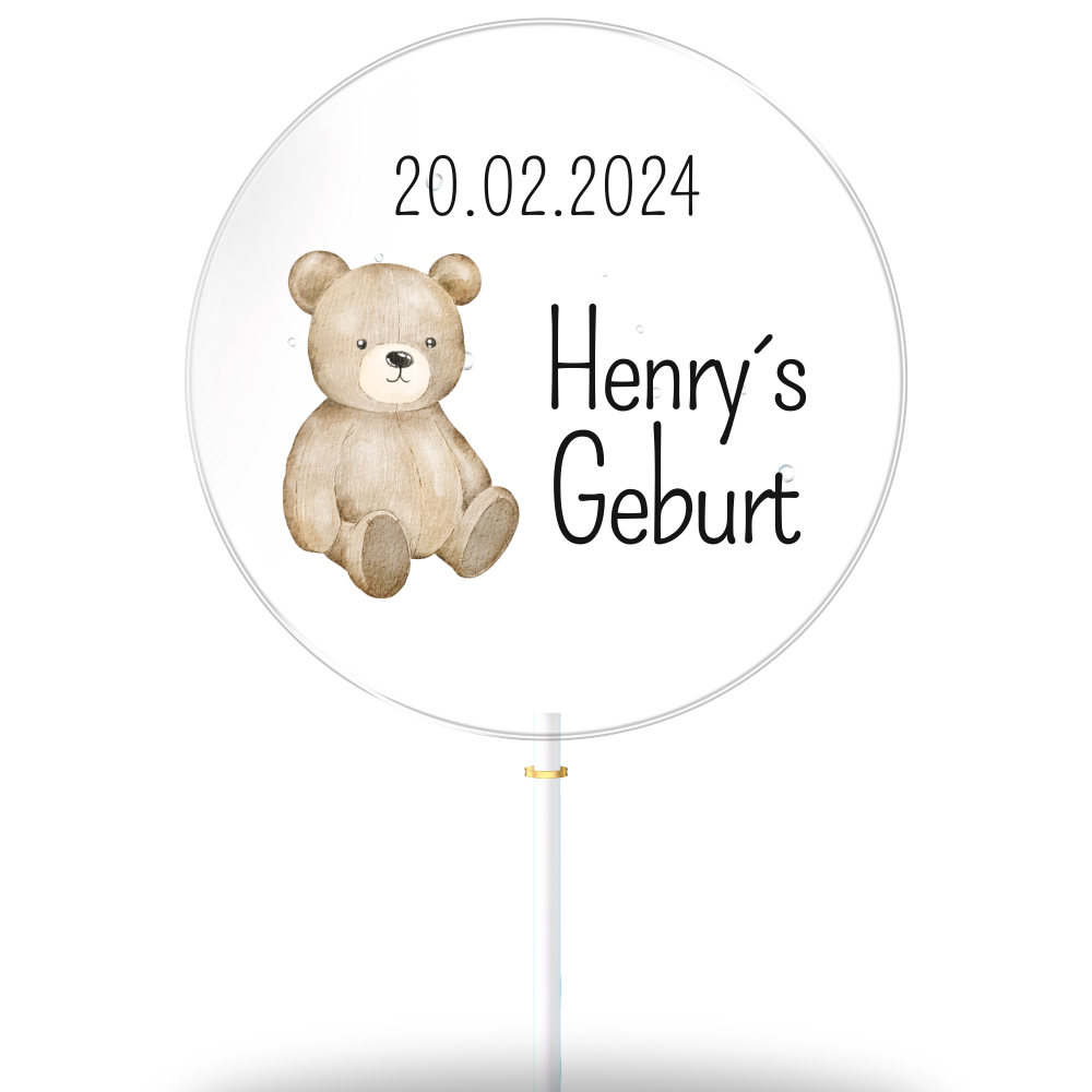 Bärchen "Henry's Geburt" (8er Geschenkbox)