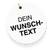 Custom text pendant - (variants surcharge)