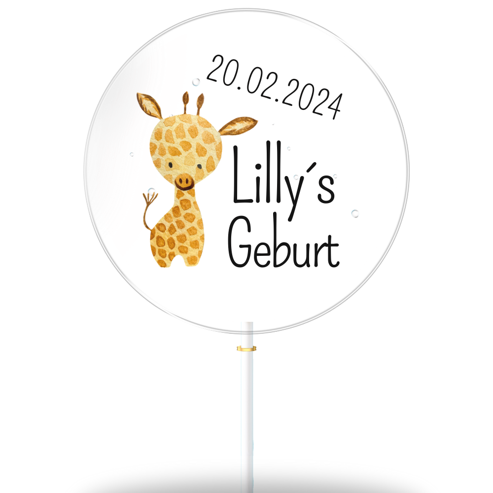 Giraf "Lilly's Birth" (geschenkdoos van 8)