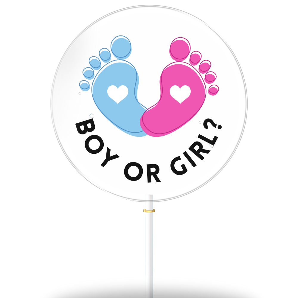 Boy or Girl "Fuß mit Herz" (8er Geschenkbox)