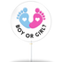 Boy or Girl "Foot with Heart" (gift box of 8)