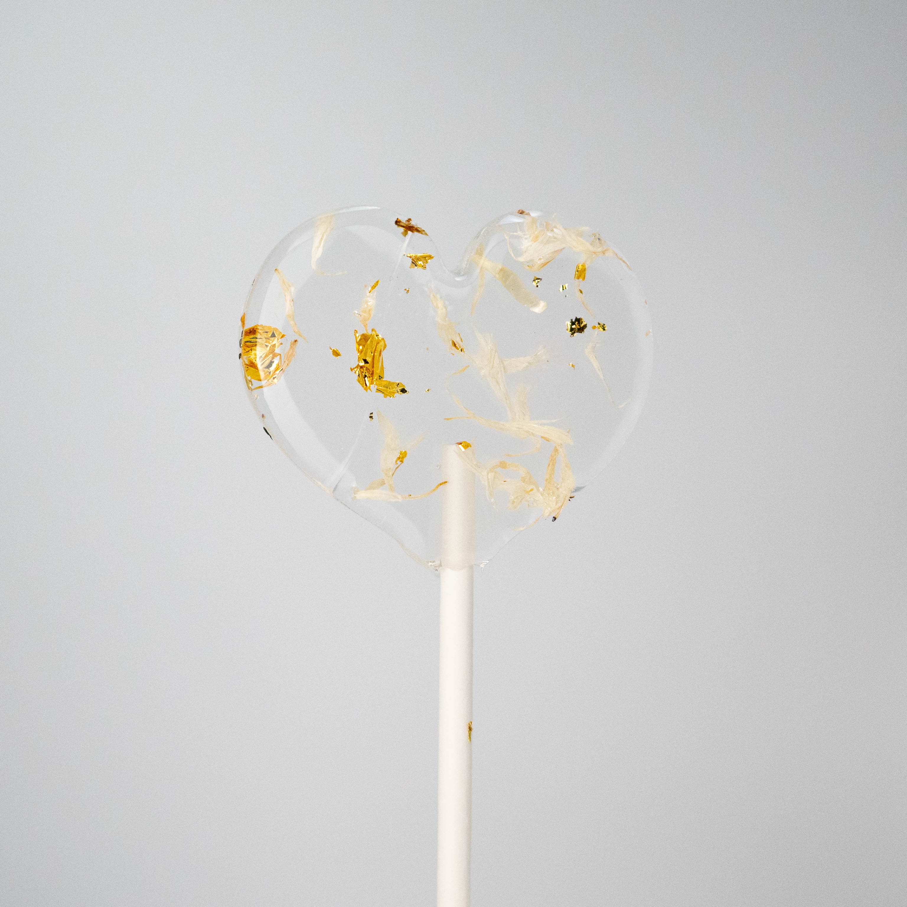 Flowerpops "White Wedding" with gold leaf