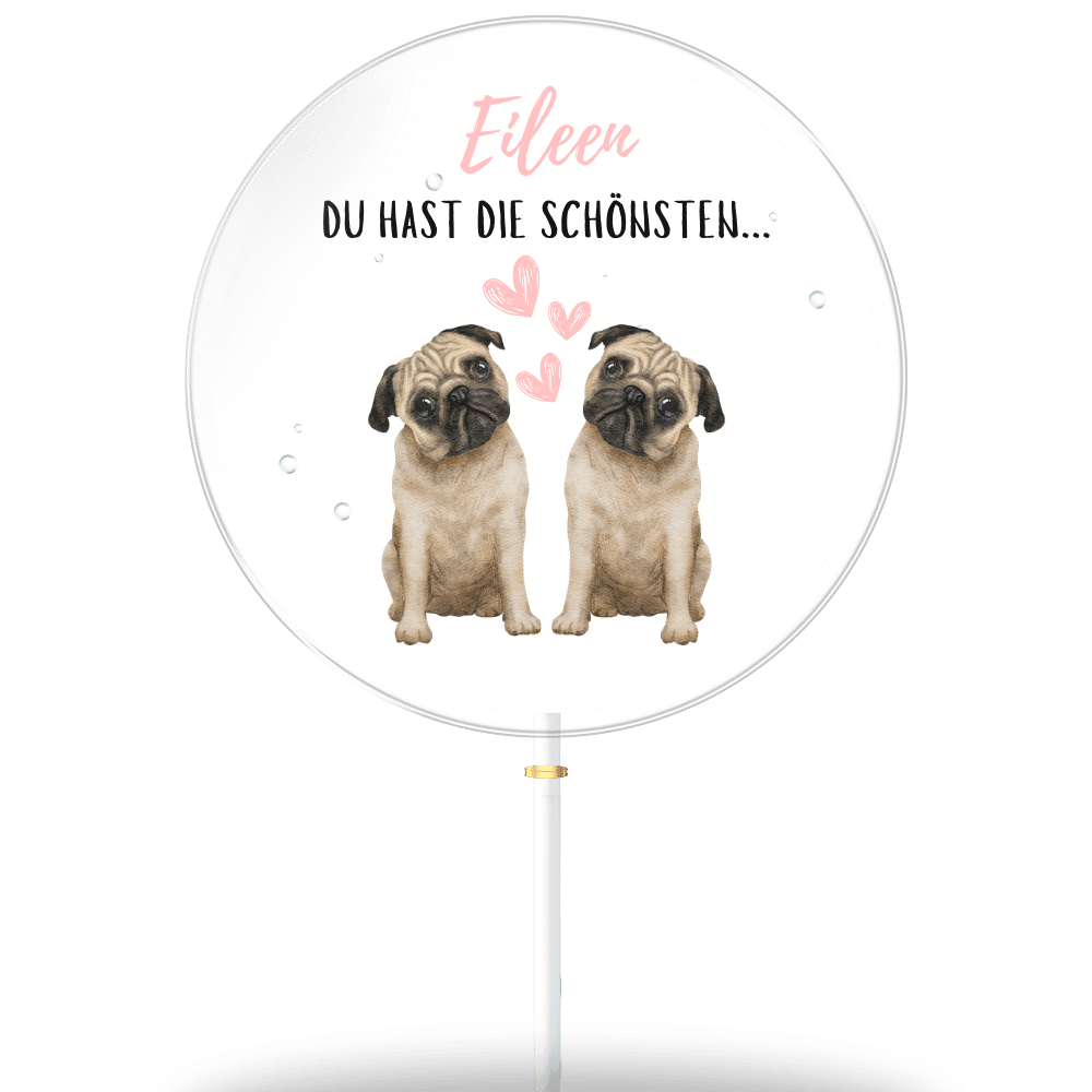 Valentinstag "Möpse-Hund" (8er Geschenkbox)